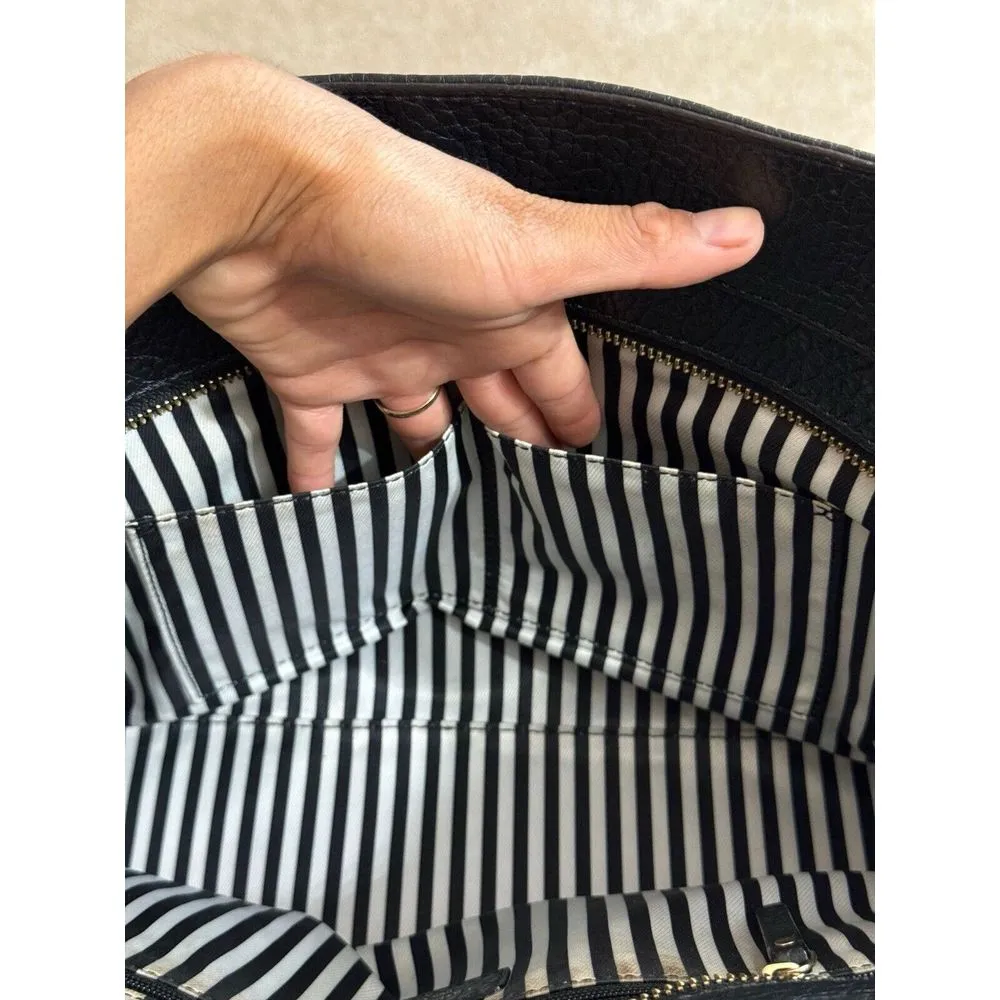 Kate Spade New York Cow Leather Black Zip Handbag Limited‎ Edition - Image 8