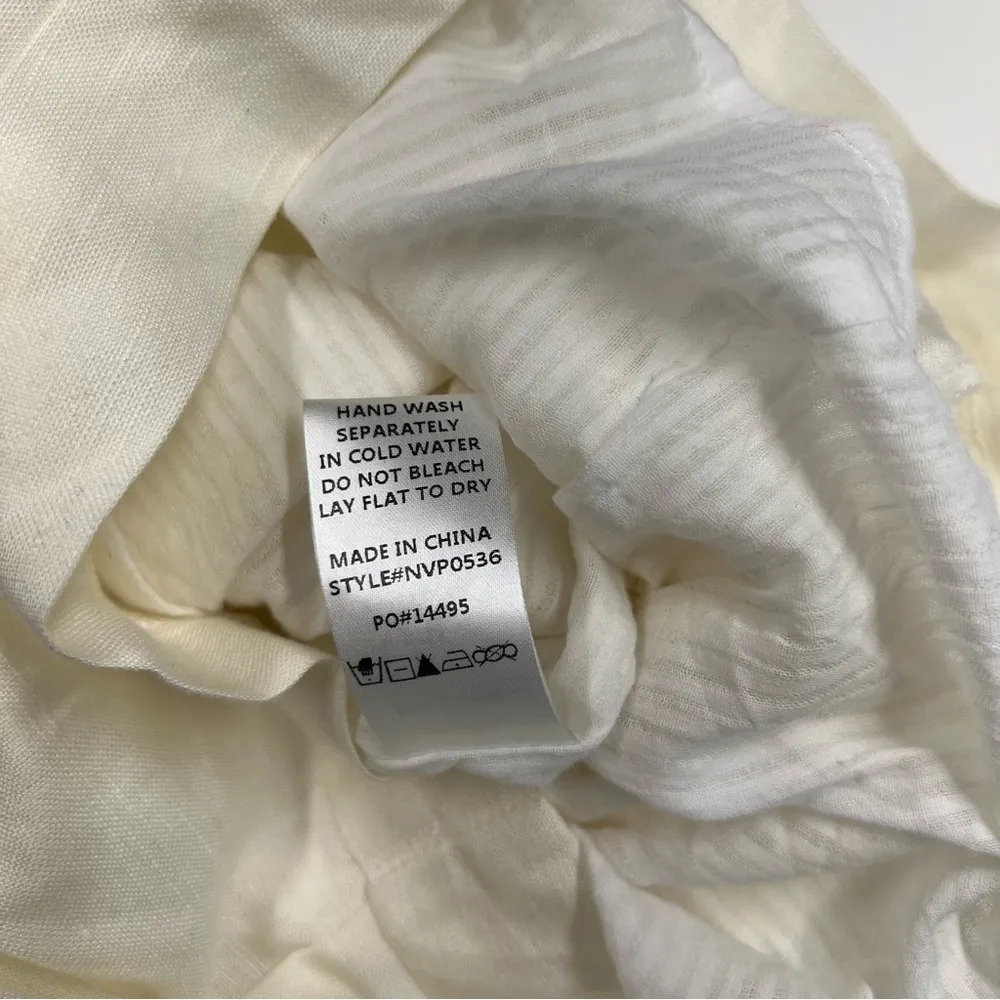 Vici Cream Linen Blend Paperbag Shorts - Image 15