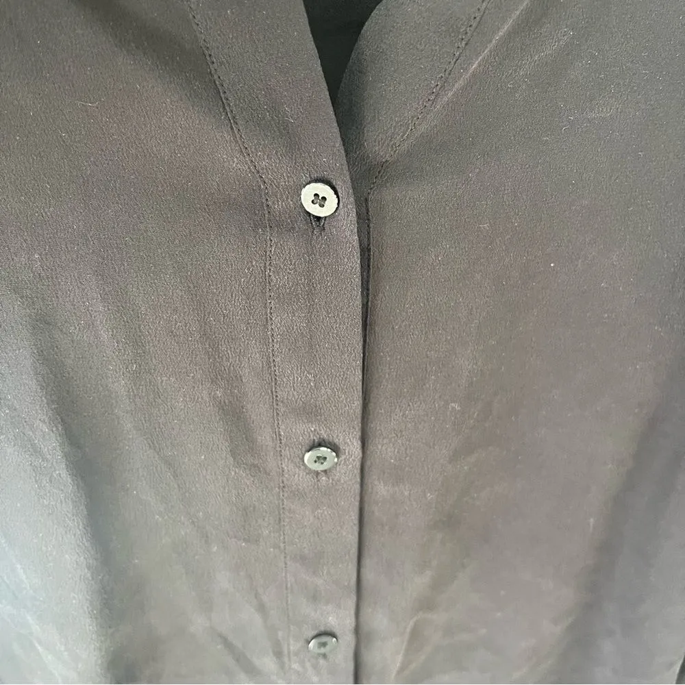 Allsaints Black Silk Button-up Blouse - Image 7