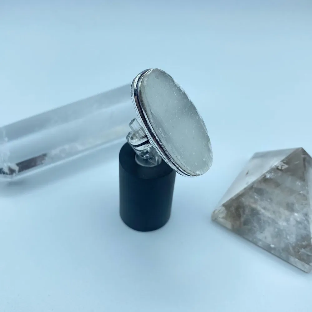 Selenite Sterling Silver Ring Size 5.5 - Image 11