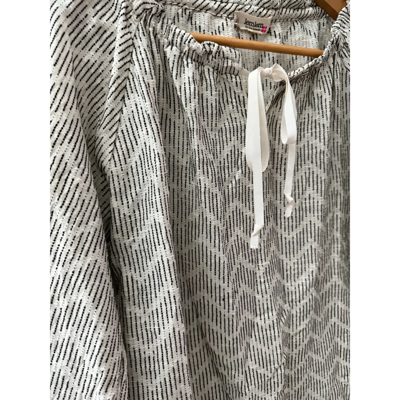 Lemlem Imani Long sleeve Grandfather Shirt Size‎ Large - Image 10