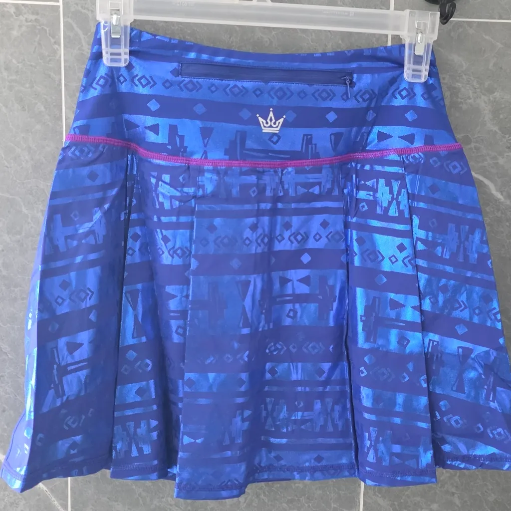 NWT Crowned Athletics Powerful Hermana Athletic Skort Size Small Blue - Image 2