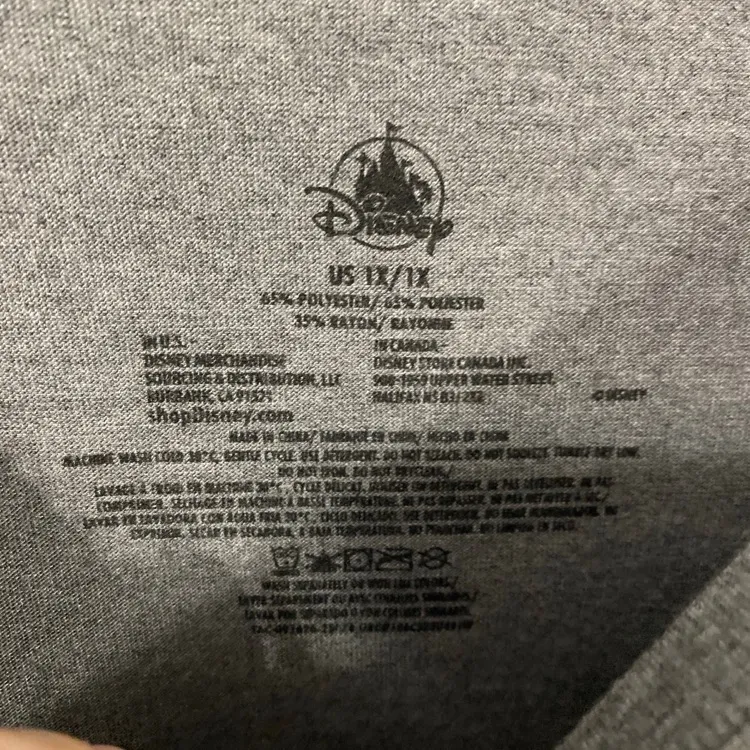 Disney parks Cinderella castle heather grey & blue women’s 1x top - Image 4