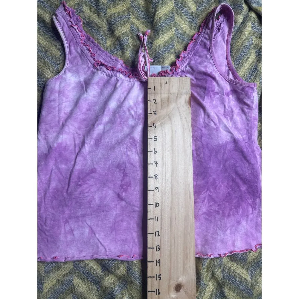 QUE Sleepwear Set Women’s M Purple Tie - Image 3