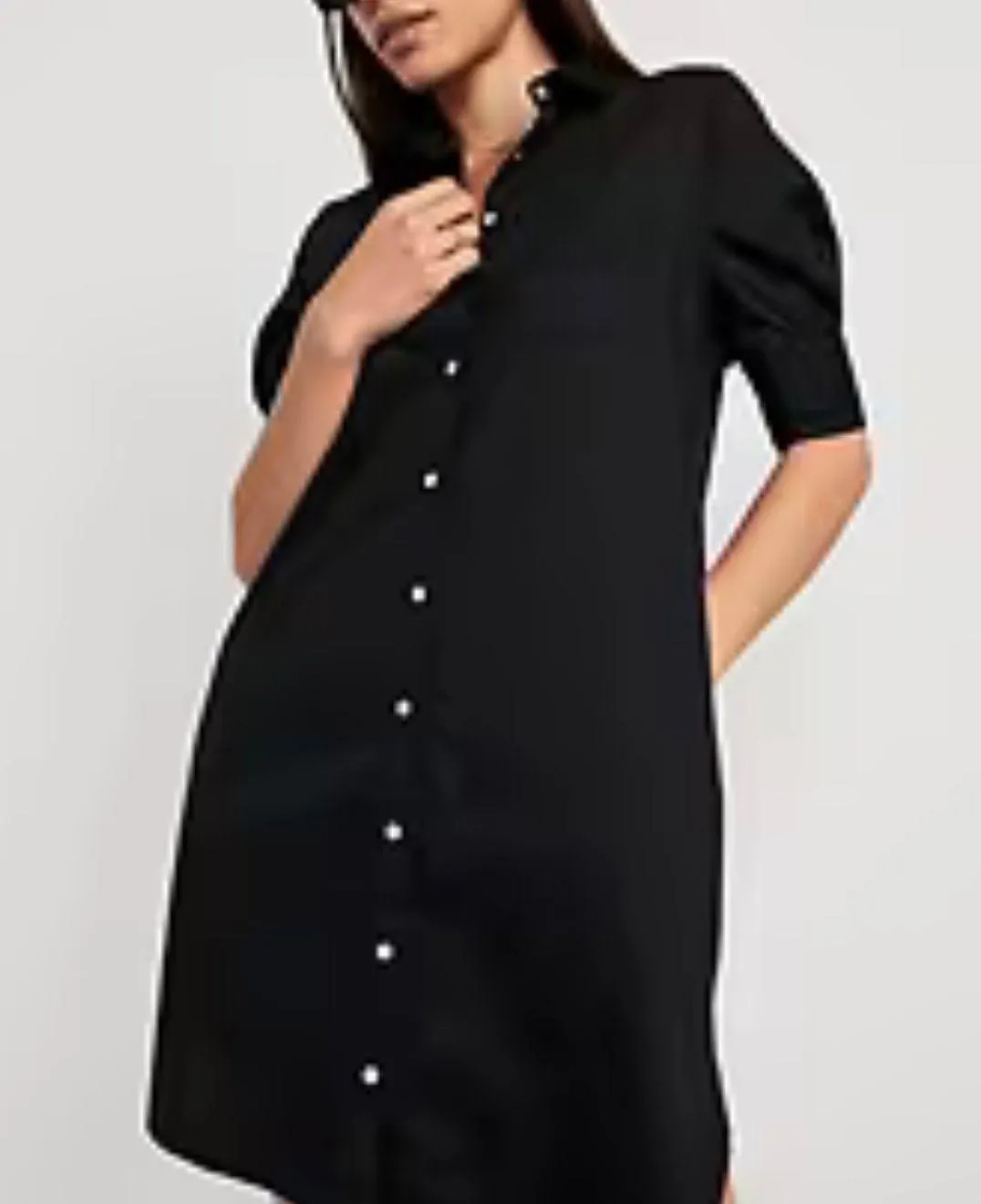 Black Mini Shirtdress NWT - Image 4