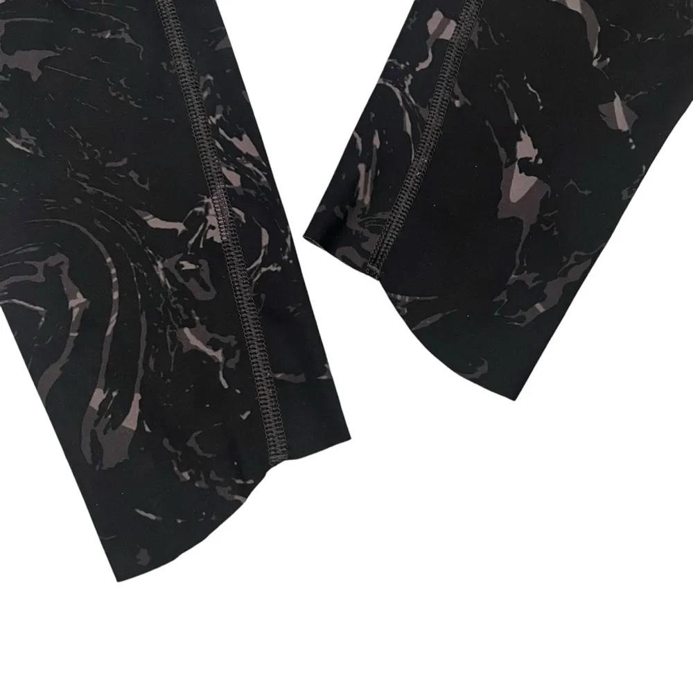 Athleta Velocity Stash Pocket Tight Black Brown Marble Leggings, Sz XS - Image 12