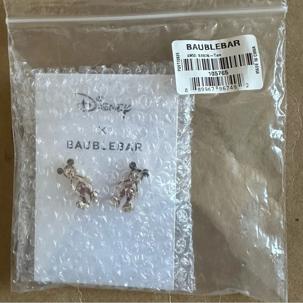 BaubleBar New Disney  Mickey Mouse Hugger Earrings - Image 3