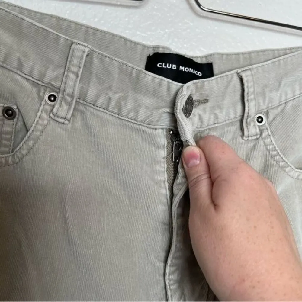 Club Monaco womens cream beige bootcut corduroy high waisted pants size 32 - Image 8