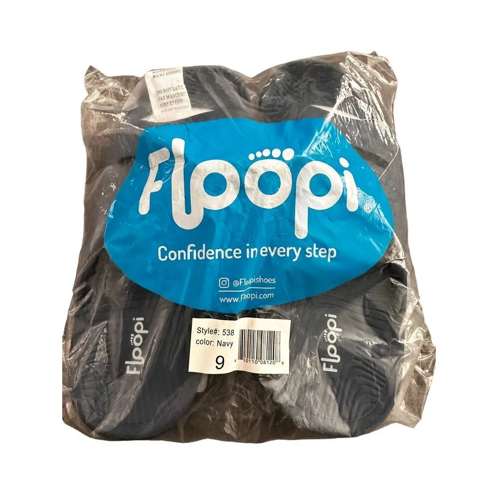 Floopi Unisex Adult's Lightweight Slide Sandals Size 9 Navy Blue - Image 6