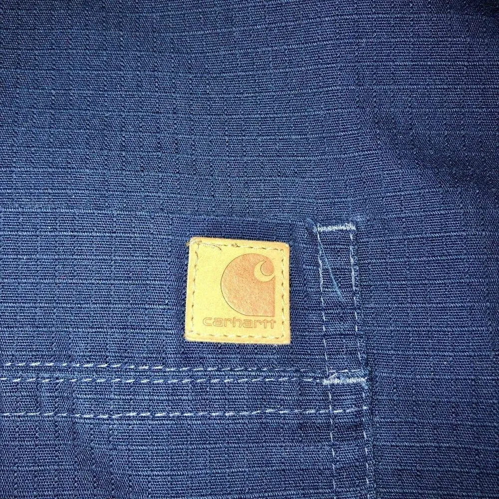 Carhartt Scrub Top Womens 2X Used Nursing Medical Navy Gray - Image 6