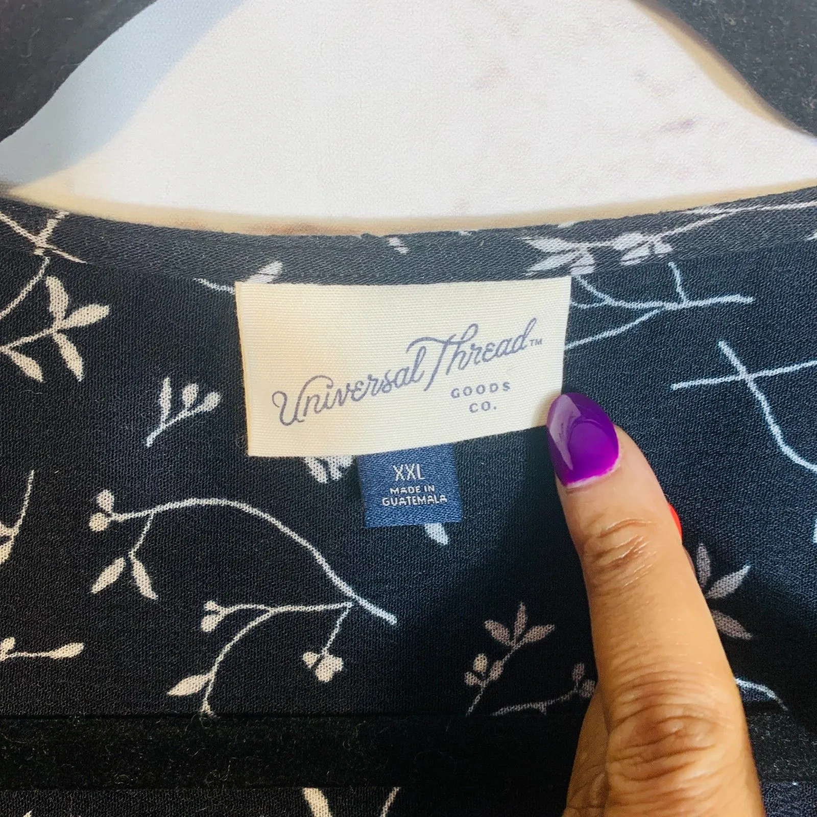 Universal Thread XXL Wrap Floral Tie Hem Long Sleeve Boho Cottagecore Blouse Top - Image 5