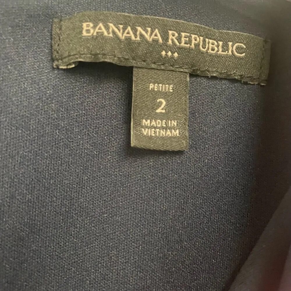 Banana Republic Floral Print Dress Size 2 Career Wedding Guest Party Spring - Image 3