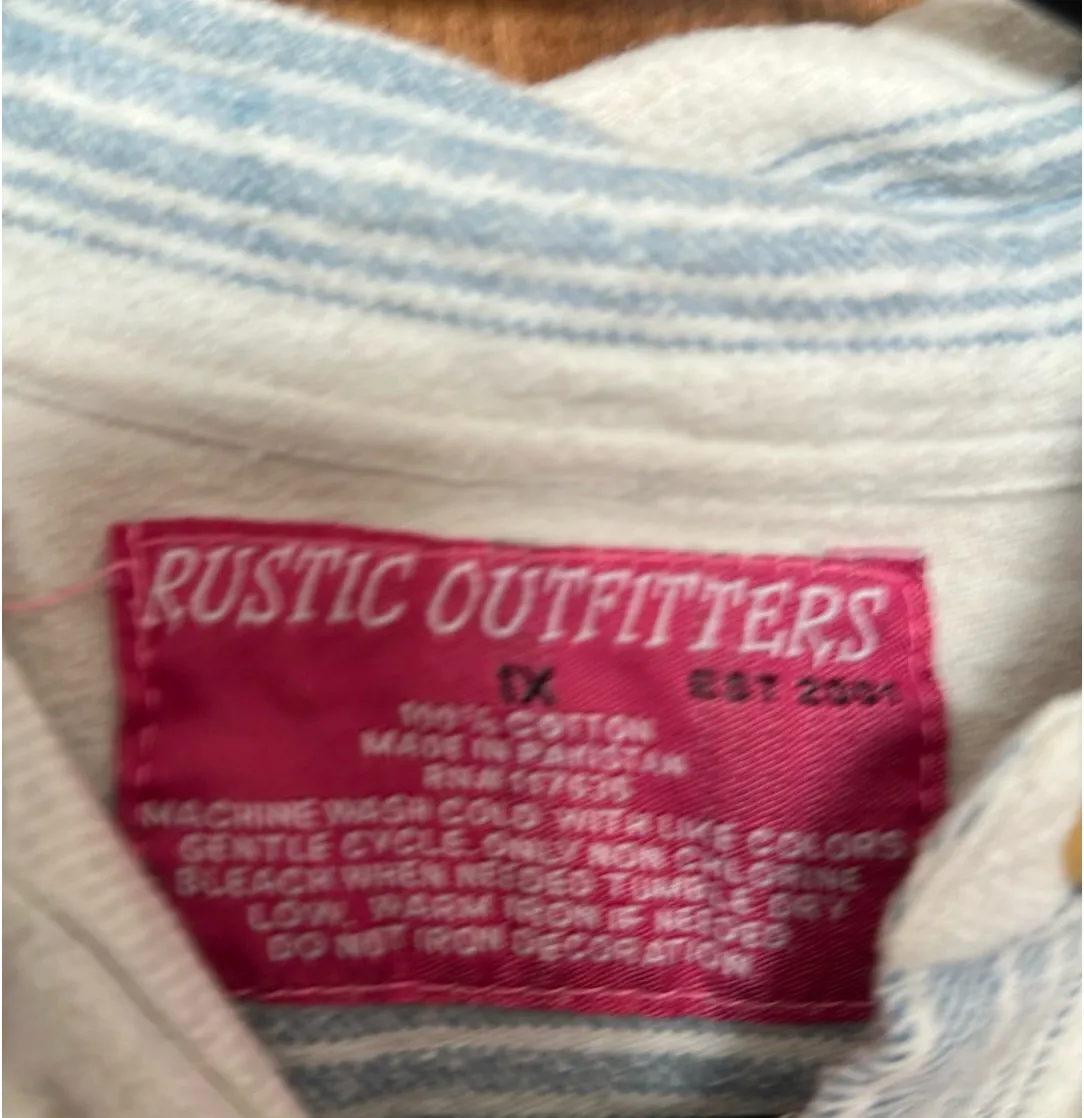 Western button up Blue Size M - Image 3