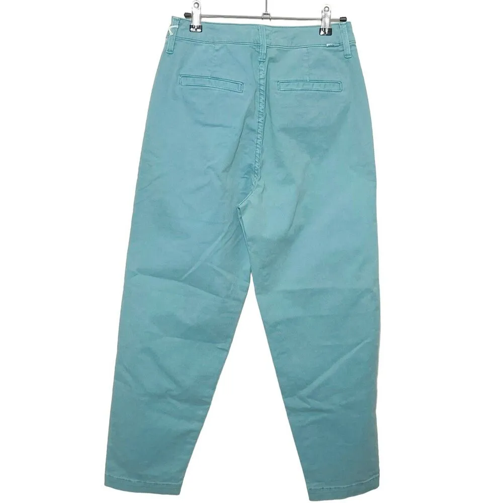 Mother The Catch All Prep Ankle Crop Nile Blue Pants Killing Time Womens Size 24 - Image 2