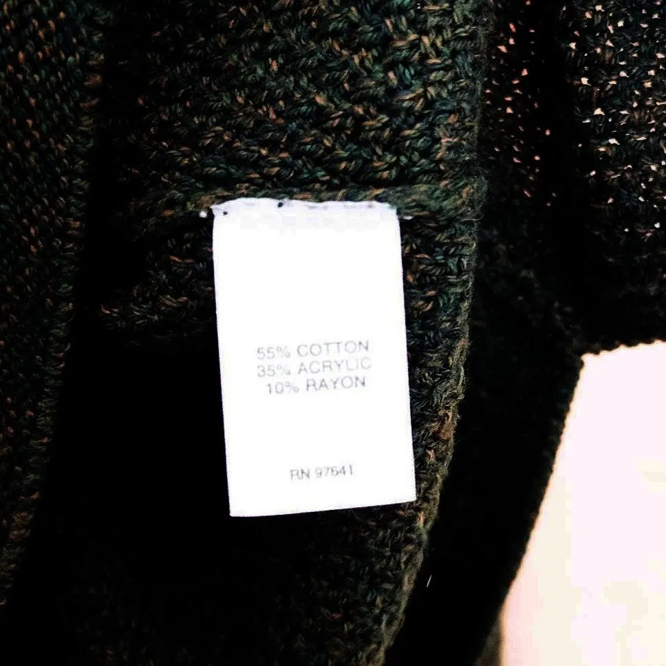 J Jill Womens Sweater Size M Forest Green V Neck Minimalist Cozy Classic Preppy Size M - Image 7