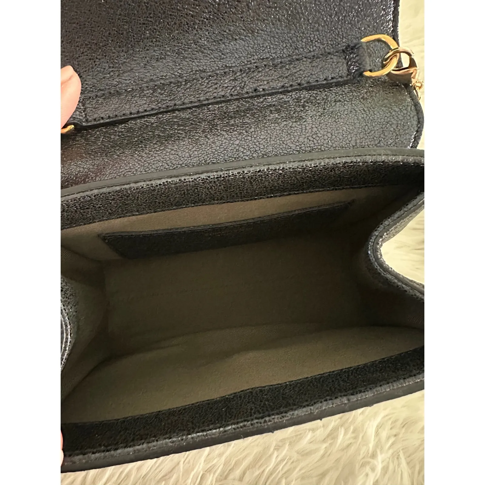 Chiara Boni Mini Chiara glitter top handle Shoulder bag - Image 9