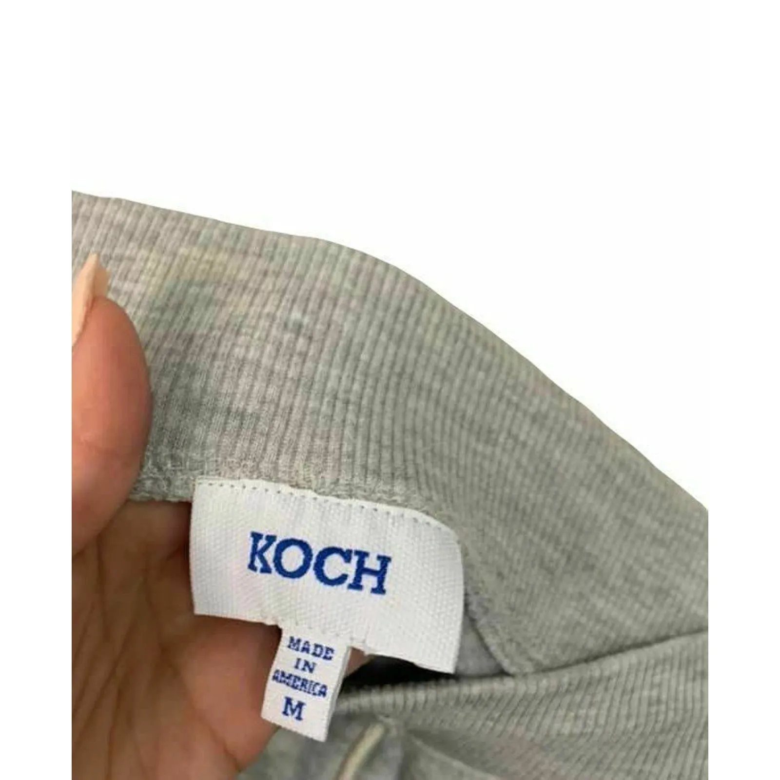 Koch women's heathered‎ gray butterfly lounge jogger set Size Medium - Image 5