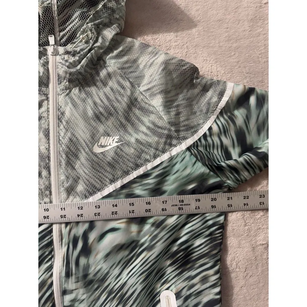 Nike Women's Lightweight  Tech Hyperfuse Hooded Windrunner Jacket Size Large‎ - Image 6