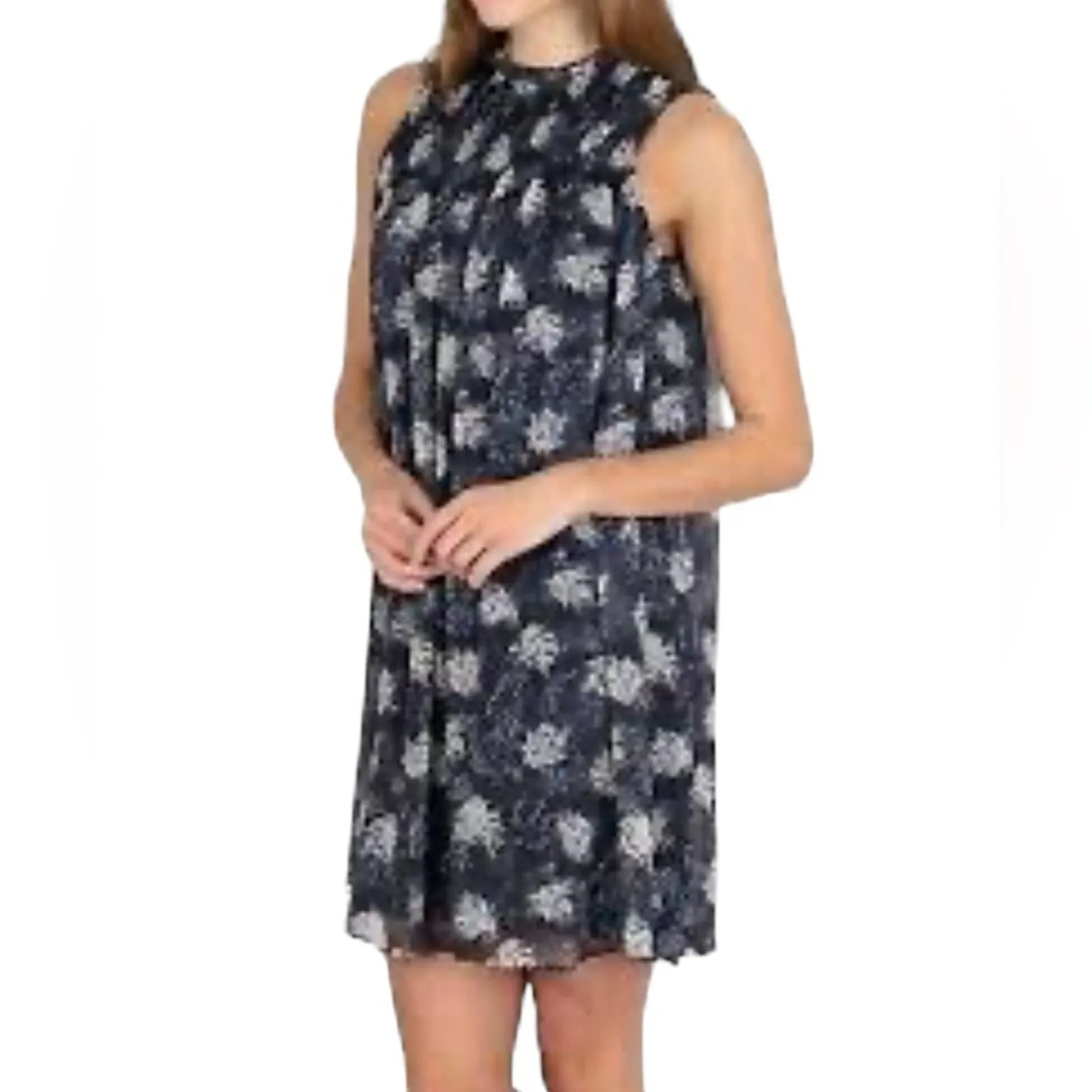 Joie Thelene Baltic Print Sleeveless Mini Dress Size Medium - Image 4