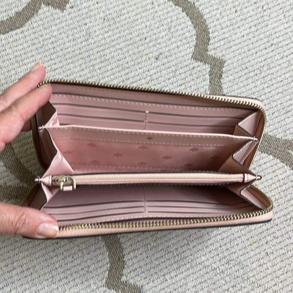 Kate Spade Cameron Paper Rose Pink Large Continental Wallet - Image 16