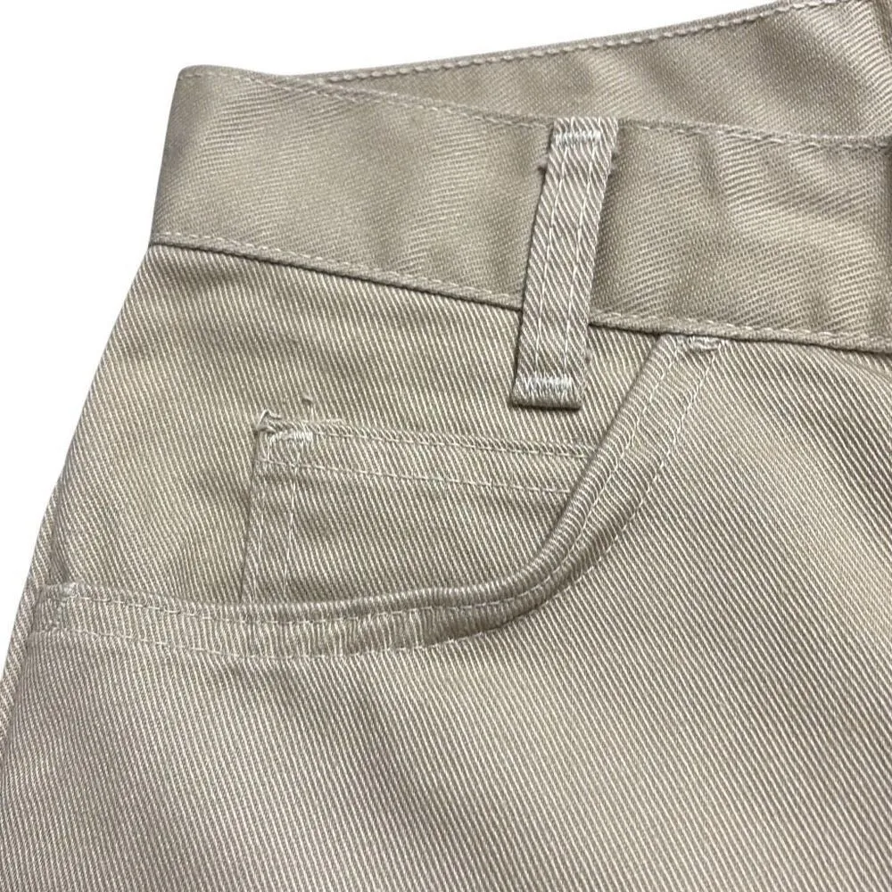 Big Smith Womens 26" Tan Denim Vintage Wide Leg Jeans Altered Palace Costumes Size undefined - Image 5