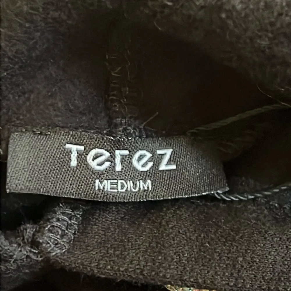 Terez Checkerboard Cuff Raglan-Sleeve Hoodie Sweatshirt NWT M - Image 5