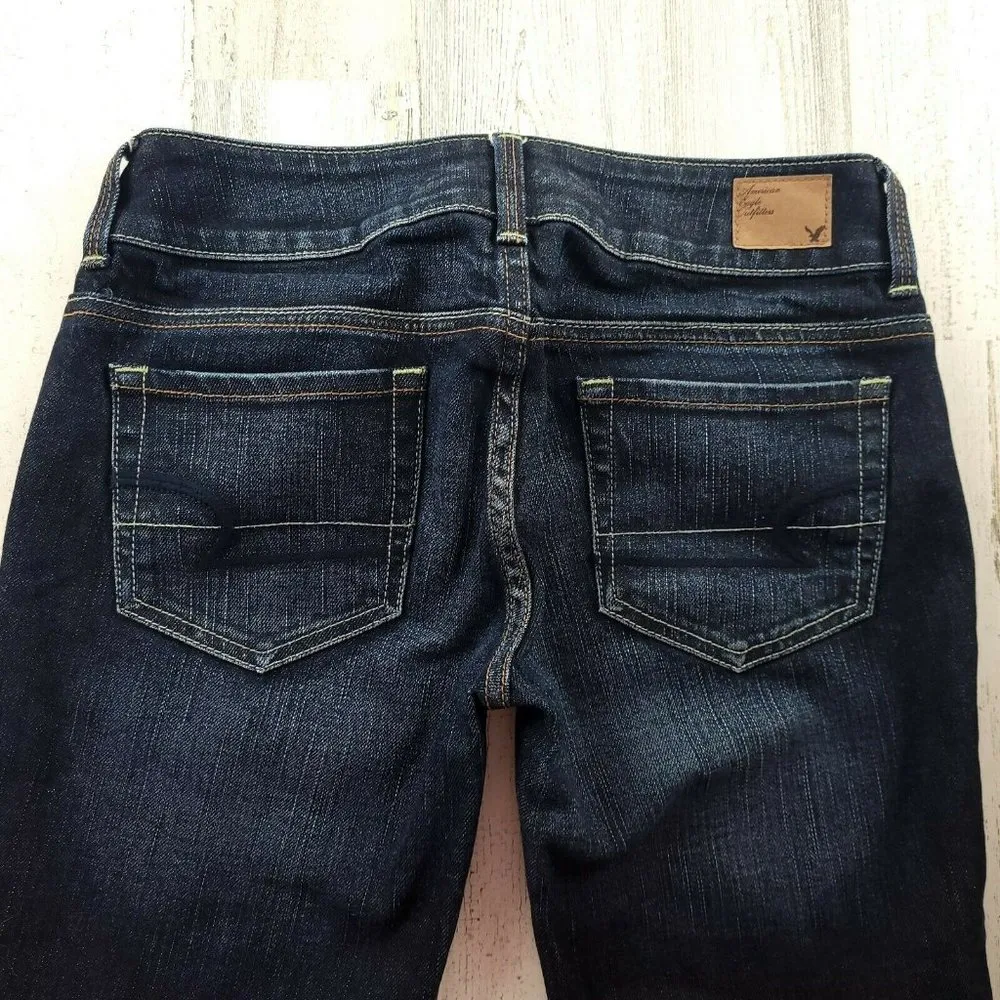 American Eagle Artist Stretch Medium Blue Wash Womens Size 2R (28x25) EUC - Image 7