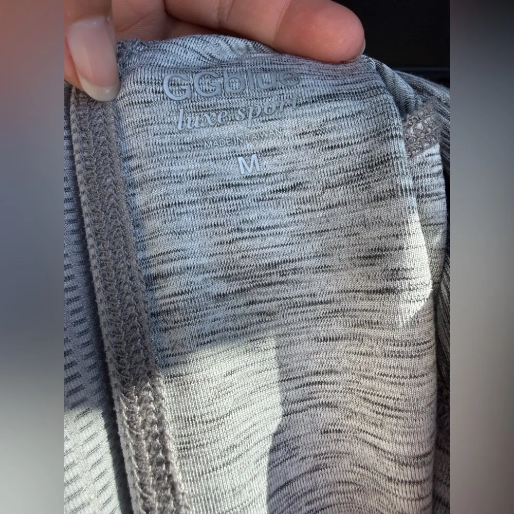 GGBlue Luxe Sport Gray Mesh Stretch Zip Jacket Women’s Md Tennis Golf Activewear Size M - Image 10