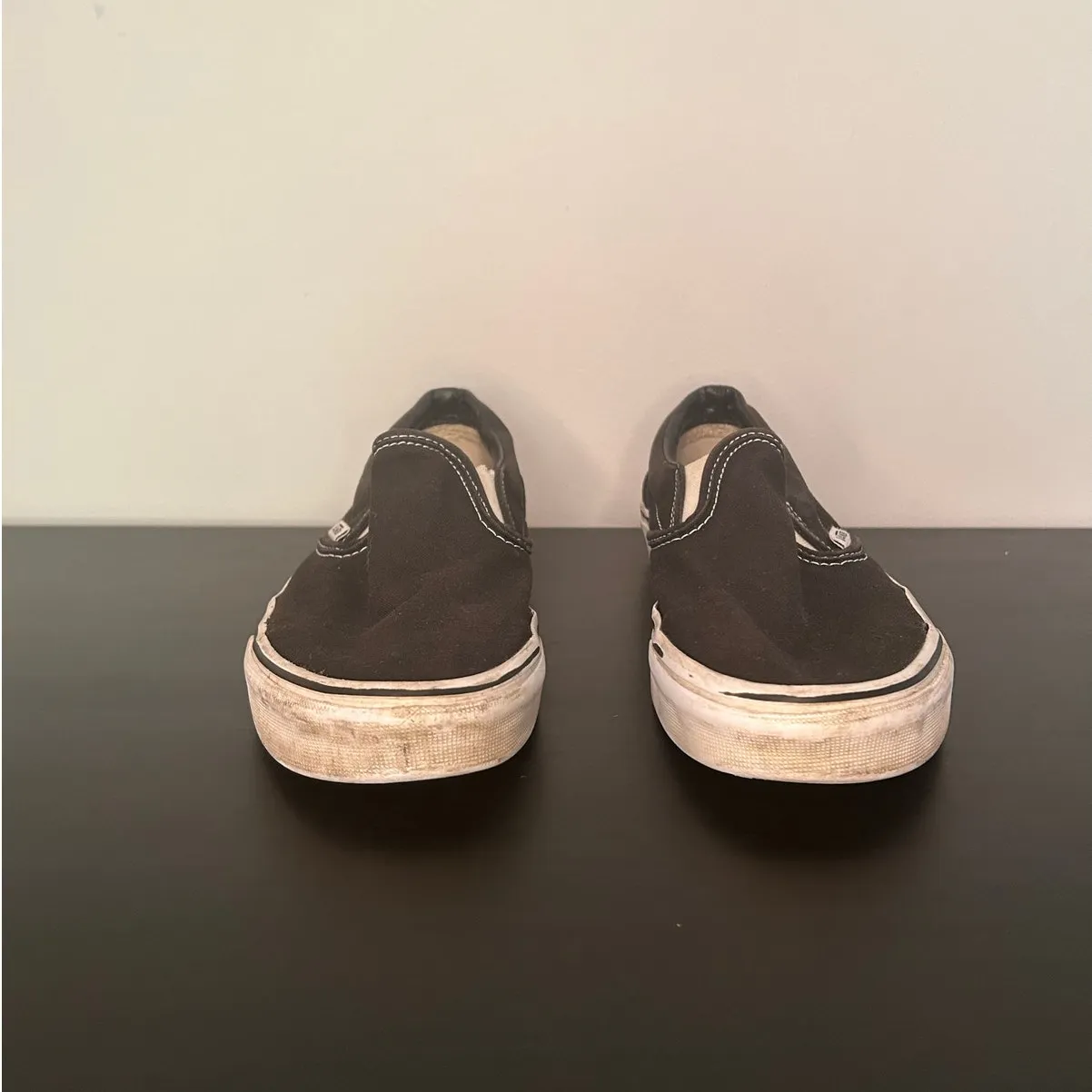 Vans Unisex Black Classic Slip On Shoes - Mens 6/Womens 7.5 - Image 6