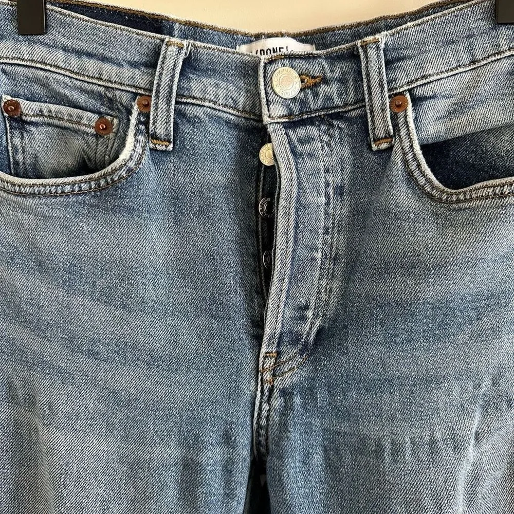 Re/Done Originals High Rise Ankle Crop Jeans - Image 6