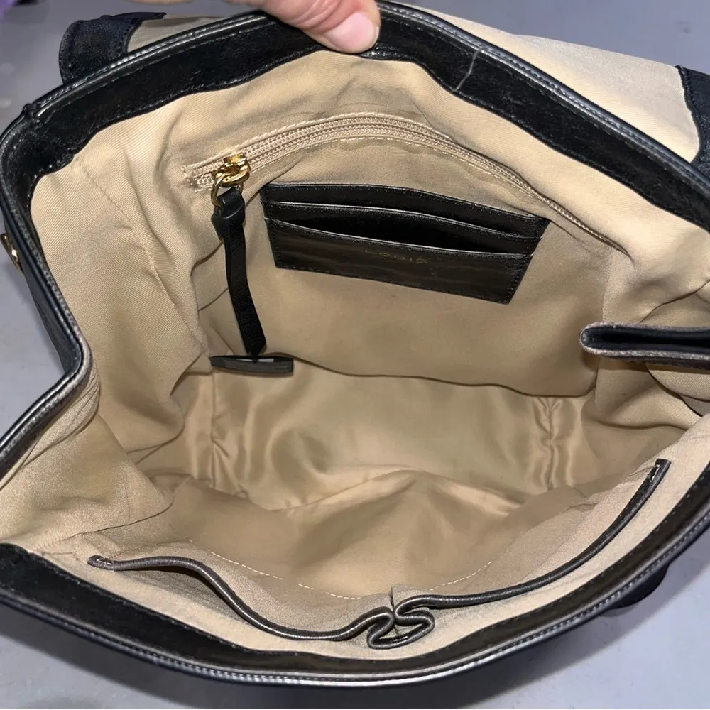 Lodis Black Leather Kai Purse Backpack Bag - Image 6