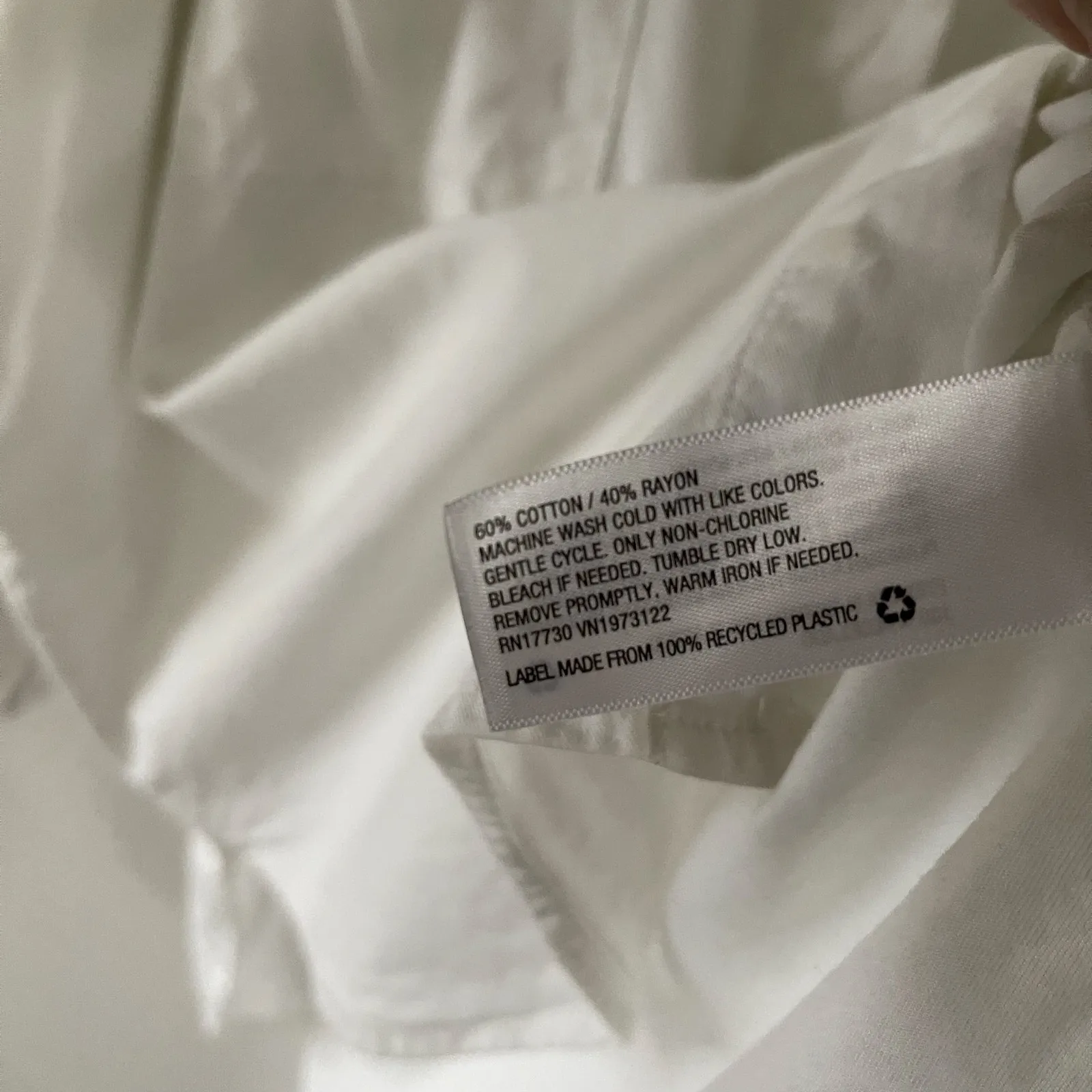 Universal Thread White Cotton Oversized Button Down Shirt (L) - Image 4