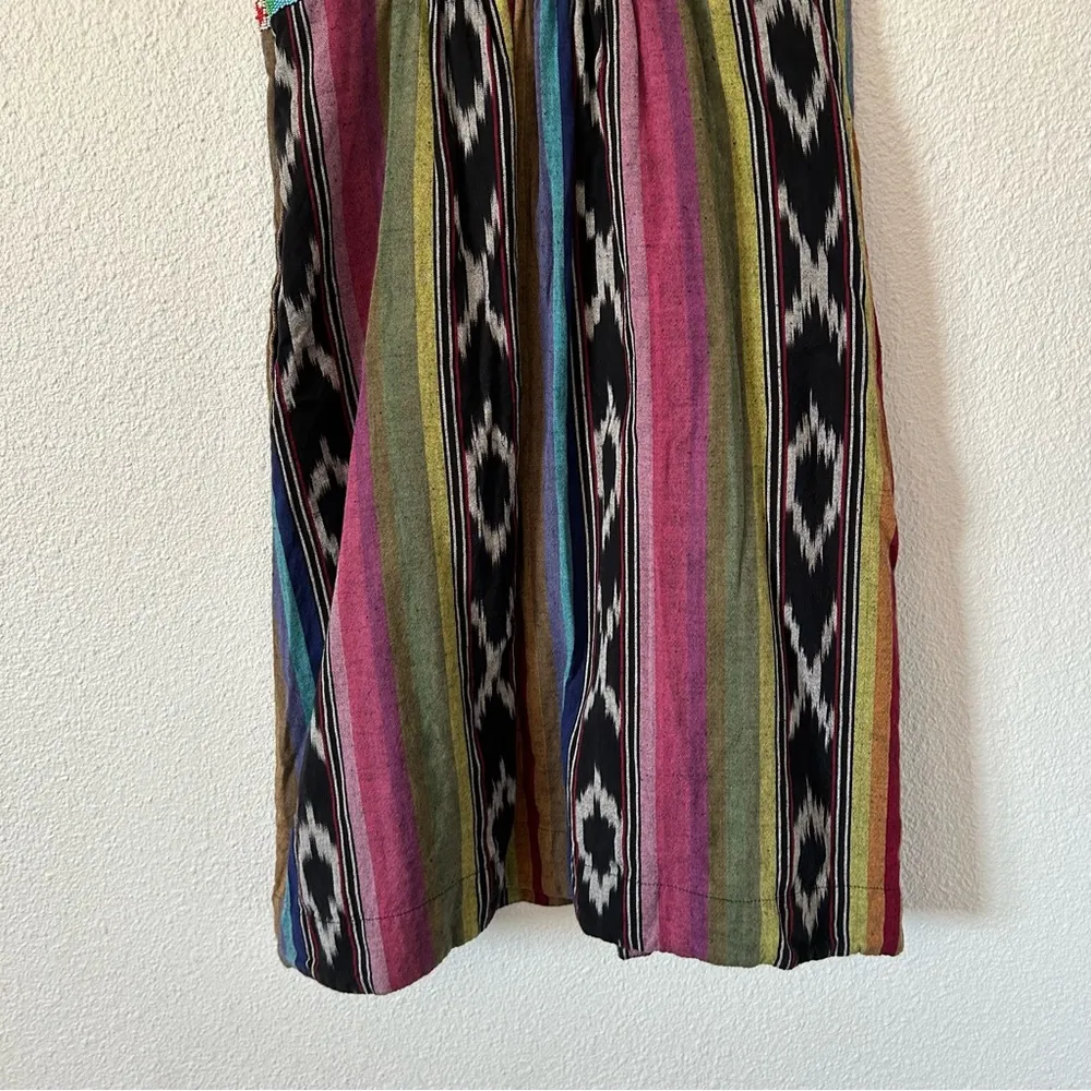 Anthropologie Edme & Esyllte pueblo ikat strapless dress sz 4 - Image 5