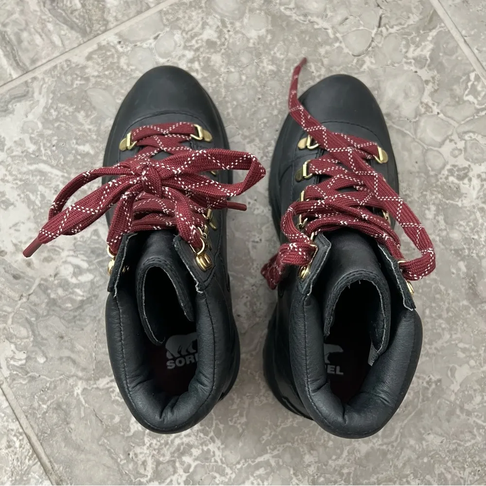 Sorel Lennox Waterproof Hiker Boots, Leather Lace-Up Ankle Size 5 New w/Tag - Image 11