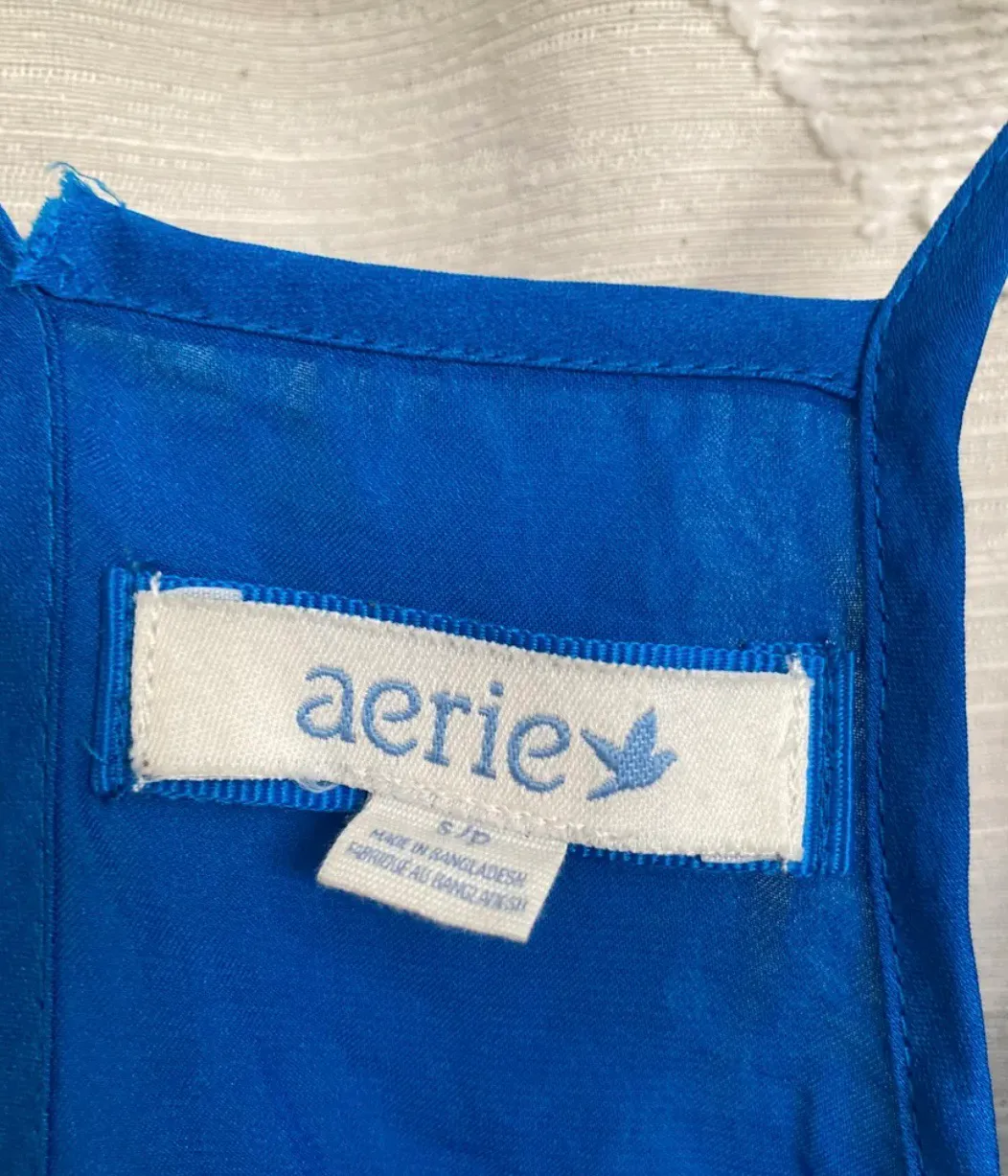 Vintage Royal Blue Mini Dress - Image 3