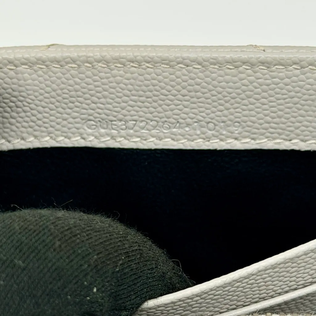 Yves Saint Laurent Taupe Quilted Leather Clutch Wallet on Chain - Image 5