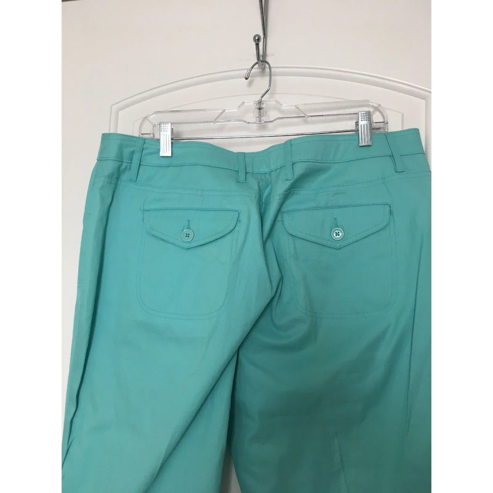 Venezia Lane Bryant Womens Plus 18 Crop Capri Pants Greenish Casual - Image 9