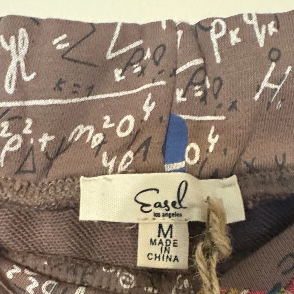 Easel Brown Abstract Print Joggers - Image 6