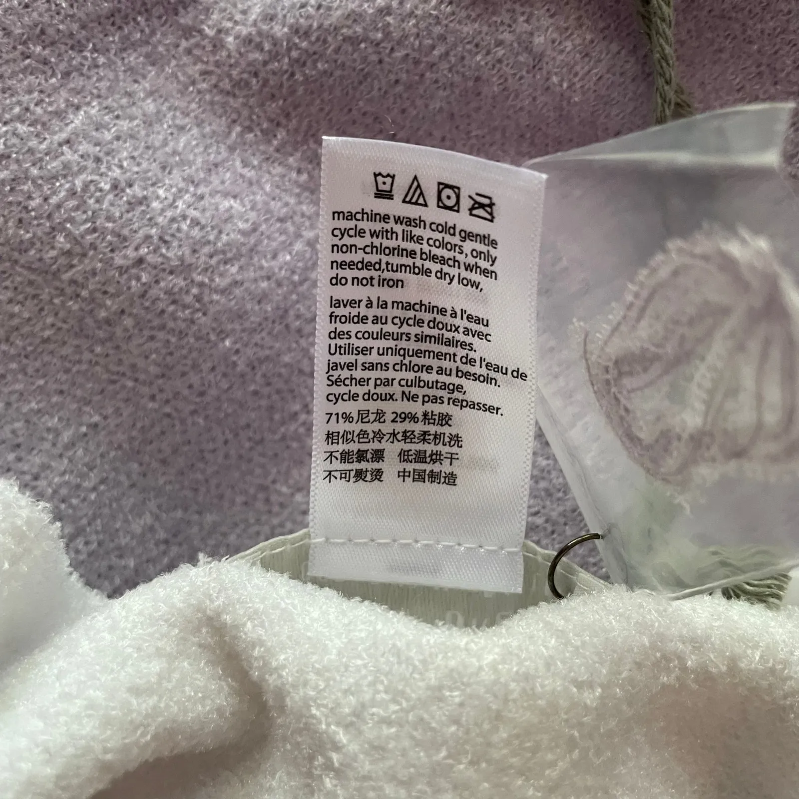 Barefoot Dreams Ocean Breeze Poncho Cozychic Ultra Lite Ombre Soft Violet - Image 10