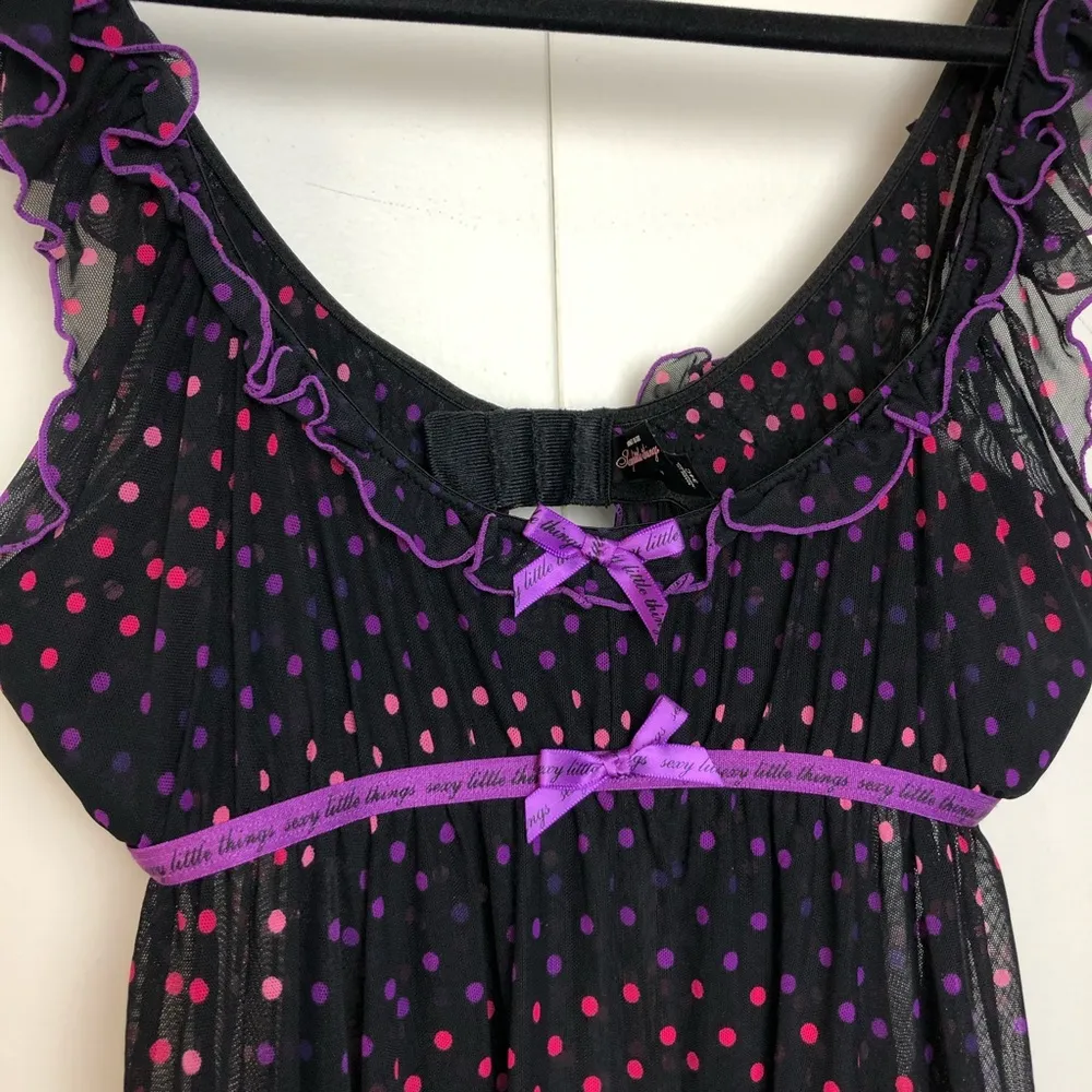 Victoria’s Secret Sexy Little Things Polka Dot Babydoll Nighty - Image 3