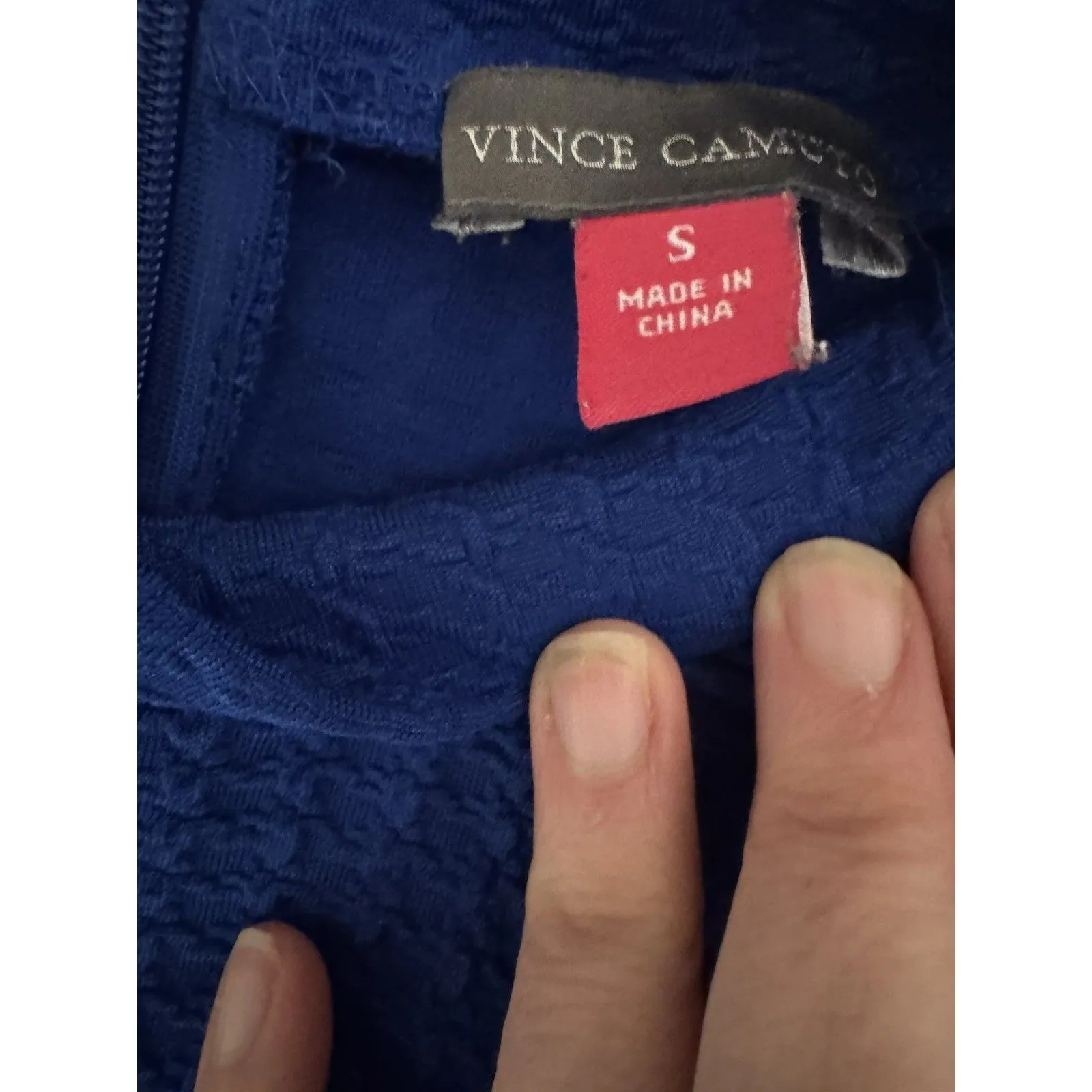 Vince Camuto Womens Dress Size Small Blue Sleeveless Stretch Knit  Mod Career - Image 5