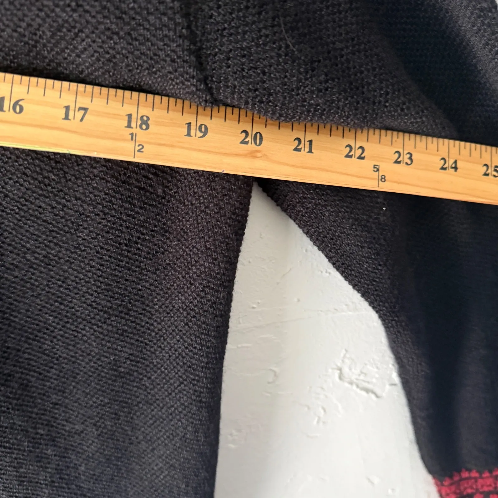 MFH Knits Black Red Baby Alpaca Cardigan Sweater Grunge Dark Academia Whimsigoth Size L - Image 7