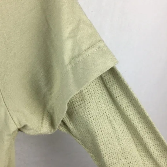 Vintage Bejeweled Green Long Sleeve Motorcycle Tee Shirt L NEW Size L - Image 5