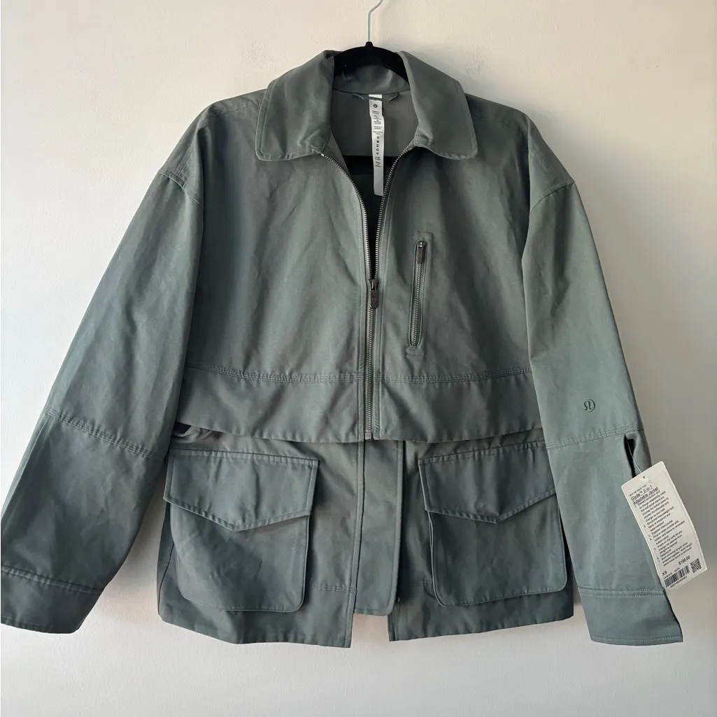 NWT Lululemon Glyde 2-in-1 Adaptable Jacket in‎ Dark Forest Size XS - Image 10