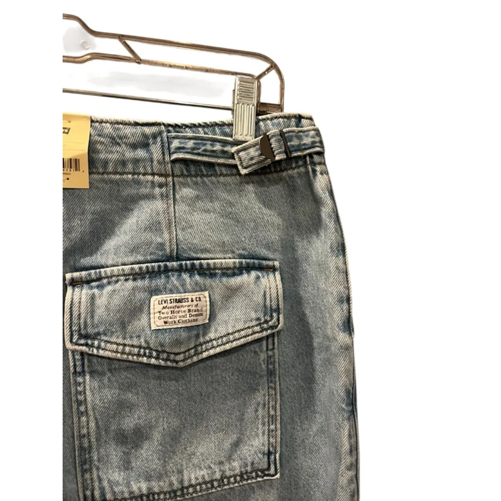 Levi's Surplus NWT Baggy Straight Leg Denim Jeans Size 30x31 Women's Light Wash - Image 11