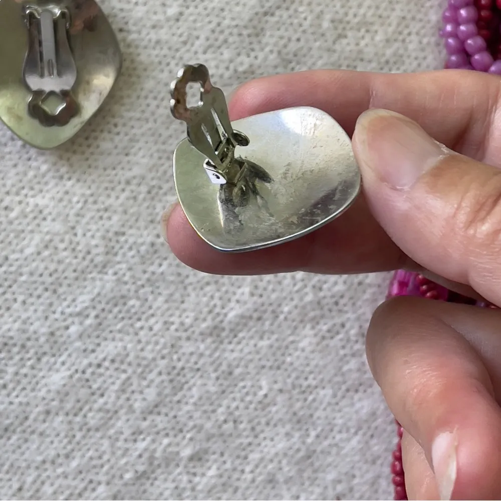 Vintage unsigned resin breads Necklace and earrings set - Image 7