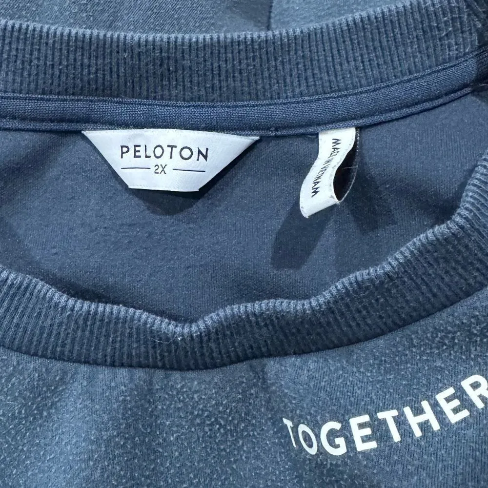 Peloton Elevate Pocket Crewneck Pullover Sweatshirt Navy Women’s 2XL - Image 3