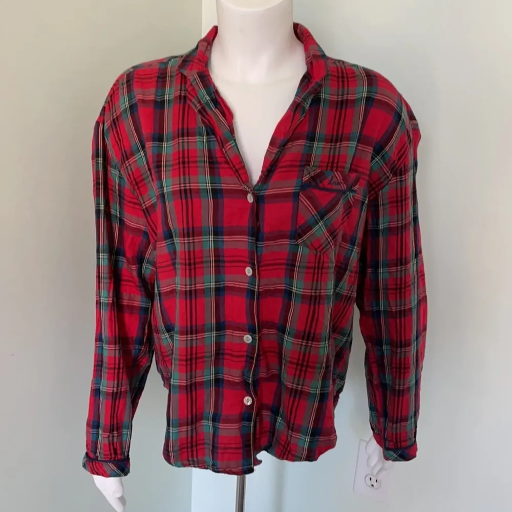 VICTORIA’S SECRET RED PLAID PAJAMAS SET SMALL - Image 5