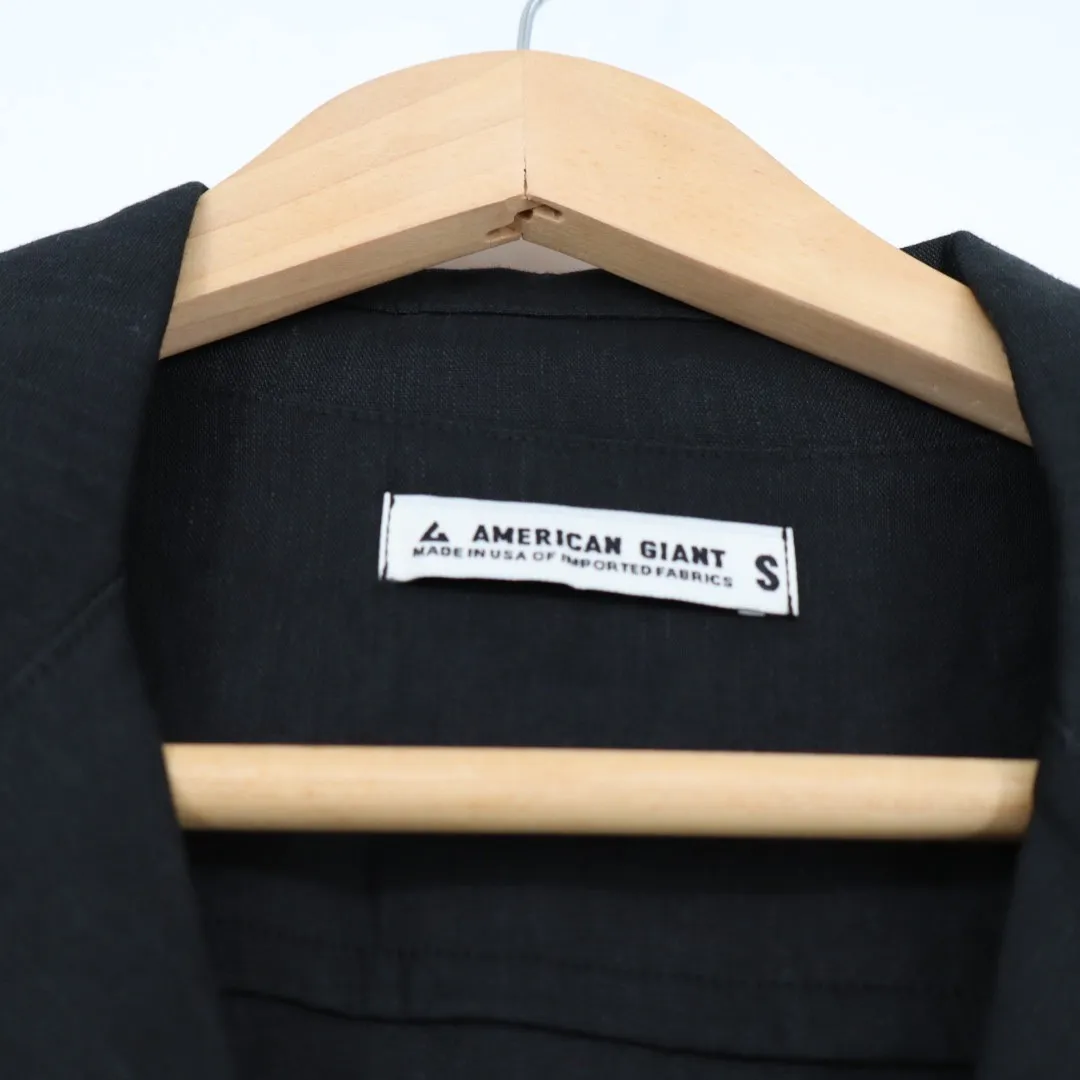 American Giant Women's Utility Dress Size S Made In USA Black - Image 3