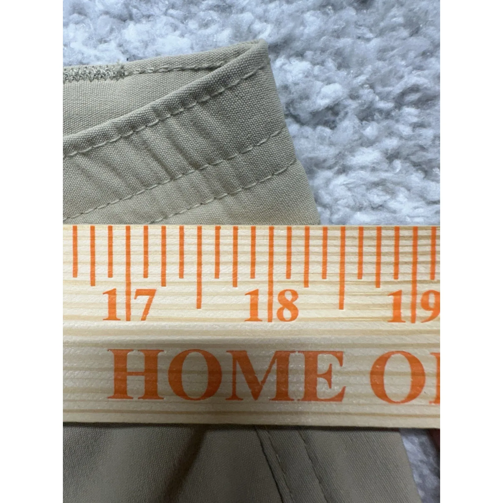 Eddie Bauer Shorts Womens 16‎ Stretch Hiking Athletic Zipper Pocket Tan Beige - Image 4